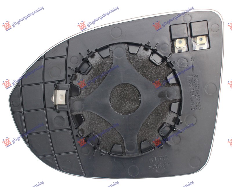 STAKLO RETROVIZORA SA GREJACEM (razmak 2.8mm PIN) - DESNO