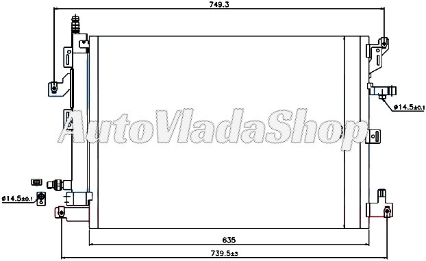 HLADNJAK KLIME BENZIN/DIZEL (635x436x16) 06-