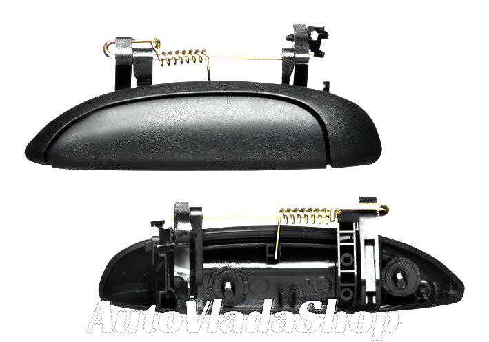 KVAKA PREDNJIH/ZADNJIH VRATA SPOLJASNJA CRNA - LEVO