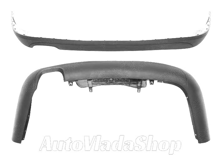 SPOJLER ZADNJEG BRANIKA (SEDAN) (1 OTVOR ZA 2 CEVI AUSPUHA)