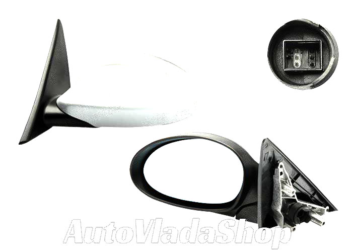 RETROVIZOR ELEKTRICNI SA GREJACEM PM (5 PIN) (A KVALITET) (ASFERICNO STAKLO) - LEVO