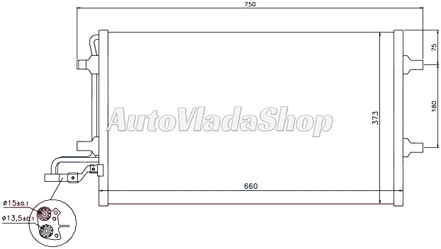 HLADNJAK KLIME BENZIN/DIZEL (59x38) 15mm