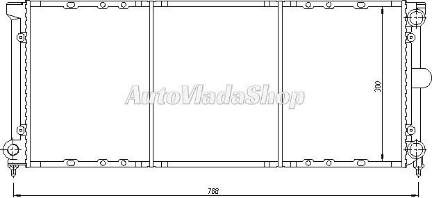 HLADNJAK MOTORA 1.6/1.8 (+AC) (72x32)
