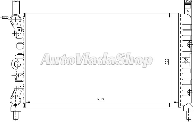 HLADNJAK MOTORA 1.3/1.4 TURBOie - 1.7D (52x32)