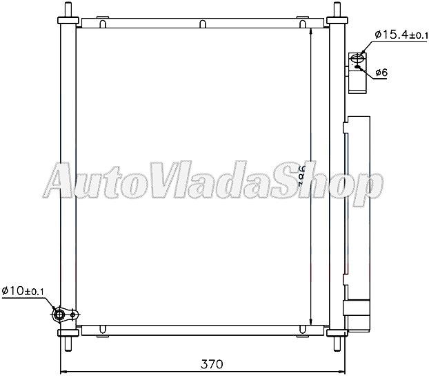 HLADNJAK KLIME 1.2/1.4 BENZIN (325x395x16) -04