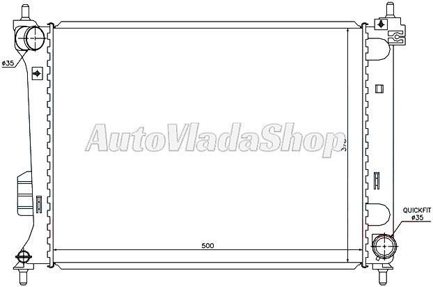HLADNJAK MOTORA 1.2/1.4/1.6i BENZIN (MAN) (500x380)