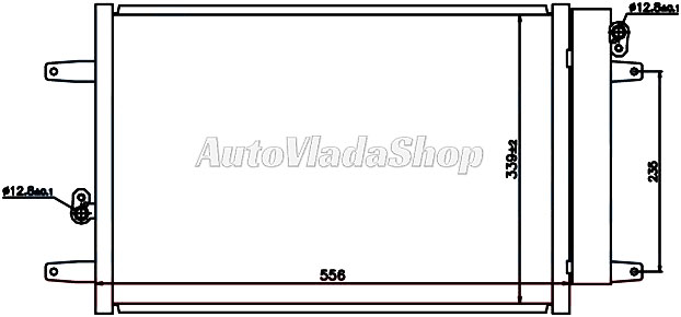 HLADNJAK KLIME BENZIN/DIZEL (52.5x36.2x16) 00-