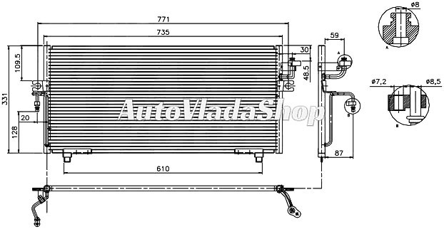 HLADNJAK KLIME (69x30.5x1.6)