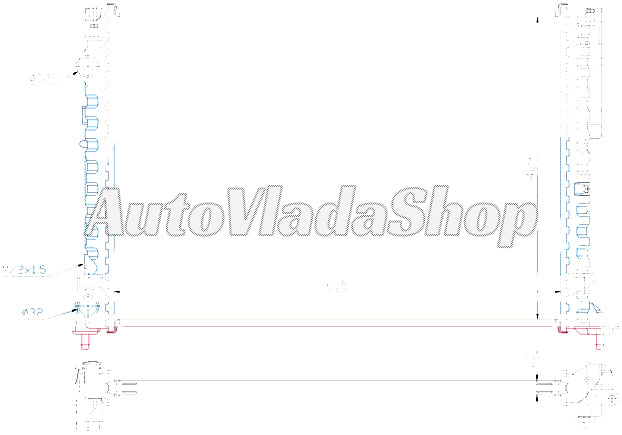 HLADNJAK MOTORA 1.6/2.0 / 1.9 DTI (MAN/AUTO) (+AC) (63.4x45)