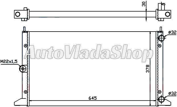 HLADNJAK MOTORA 2.0i 8V 1.9TD(64.5x37.8) -00
