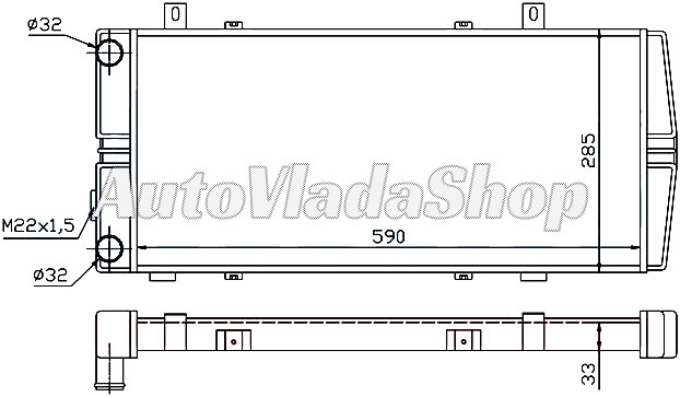 HLADNJAK MOTORA 1.6 (59x28)