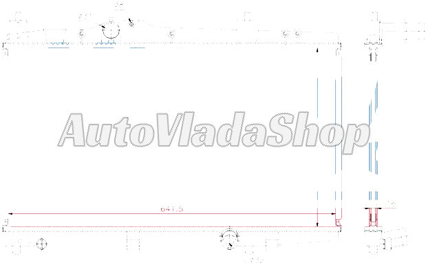 HLADNJAK MOTORA 1.4 D4D (+/-AC) (35x64x16)