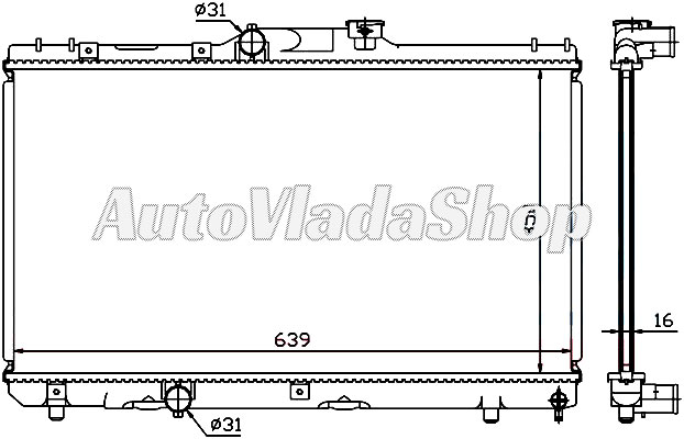 HLADNJAK MOTORA 1.3/1.6 (+/-AC) (63.8x35)