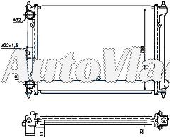 HLADNJAK MOTORA 1.0/1.3CC (43x32)