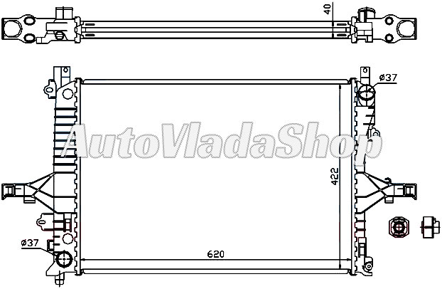 HLADNJAK MOTORA (MAN) (+/-AC) (62x42.6)