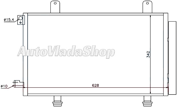 HLADNJAK KLIME BENZIN/DIZEL (590x340x16)