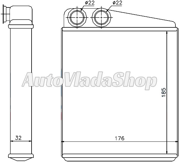 GREJAC KABINE (B) (+/-AC) (185x176) (TIP VALEO)