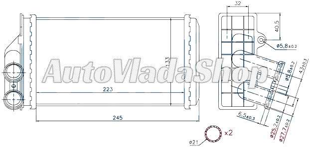 GREJAC KABINE (M) (+/-AC) (245x140) (TIP BEHR)