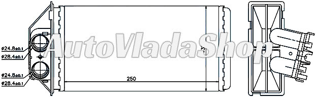 GREJAC KABINE (M) (+/-AC) (248x140) DIZEL (TIP MARELLI)