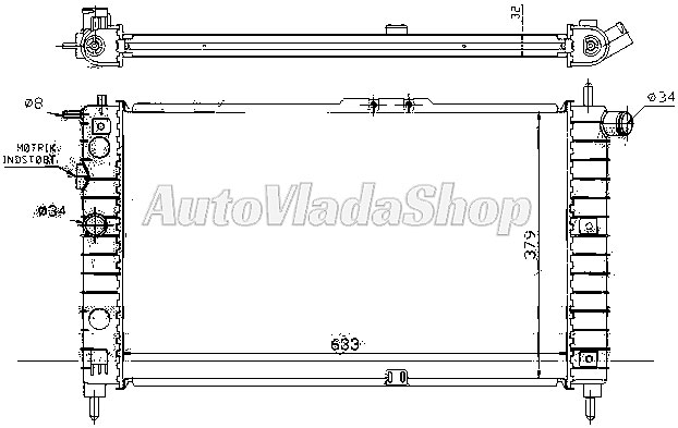 HLADNJAK MOTORA 1.5CC 16V (63.5x38)