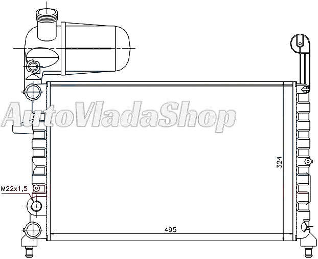 HLADNJAK MOTORA 1.4/1.6 (MAN/AUTO) (50x32)