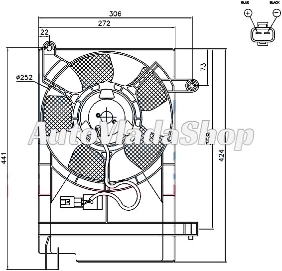 VENTILATOR KOMPLET (ZA HLADNJAKE 049506310/320)