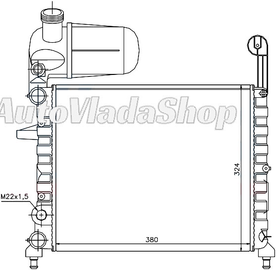 HLADNJAK MOTORA 1.1 FIRE (38x32)