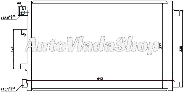 HLADNJAK KLIME BENZIN/DIZEL (56.6x50)