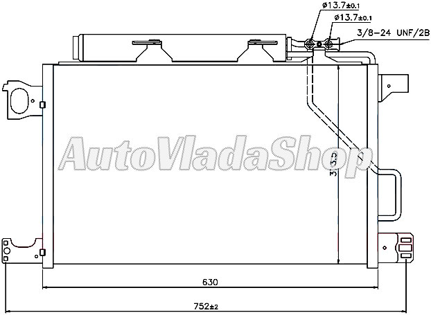 HLADNJAK KLIME BENZIN/DIZEL (59x37.5)