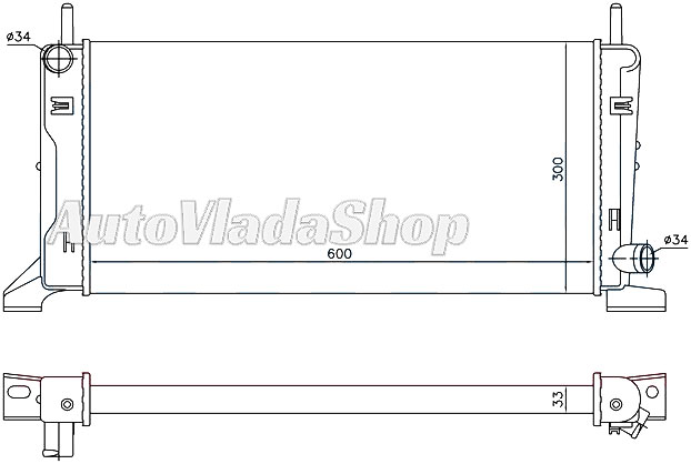 HLADNJAK MOTORA 1.4/1.6 XR3 (60.3x29.8)