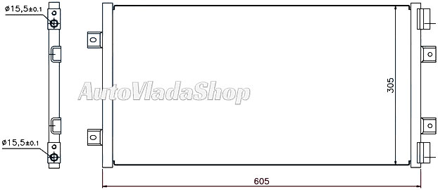 HLADNJAK KLIME 1.2i8V/16V (56x31) 01-02 (MARELLI TIP)