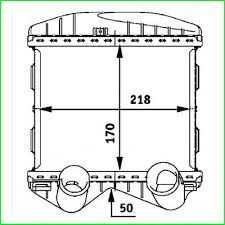 HLADNJAK INTERKULERA BENZIN (170x218x50)