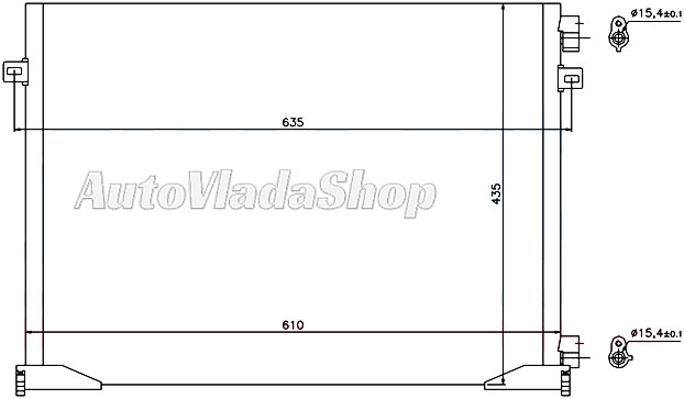 HLADNJAK KLIME 2.0 I16v / 1.9 D?i/2.0 CDTi (57x44) CEV DESNO