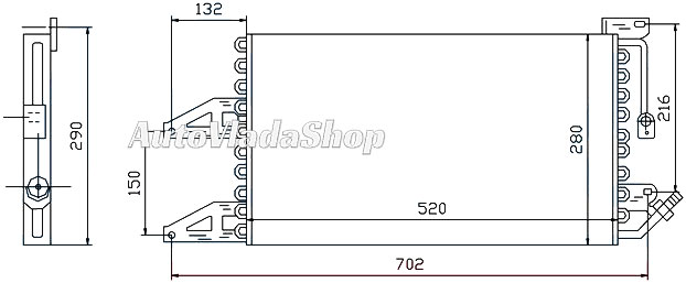 HLADNJAK KLIME 1.2i 16V (52x28) 97-