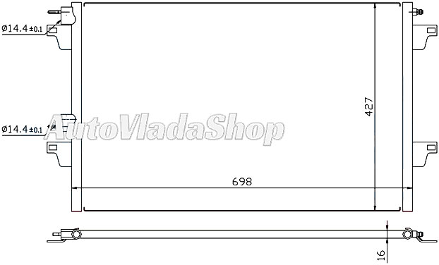 HLADNJAK KLIME RENAULT ESPACE 00- 19DCI-22DCI-