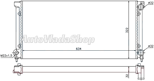 HLADNJAK VW PASSAT B3 18-20-16T-19D 88-93