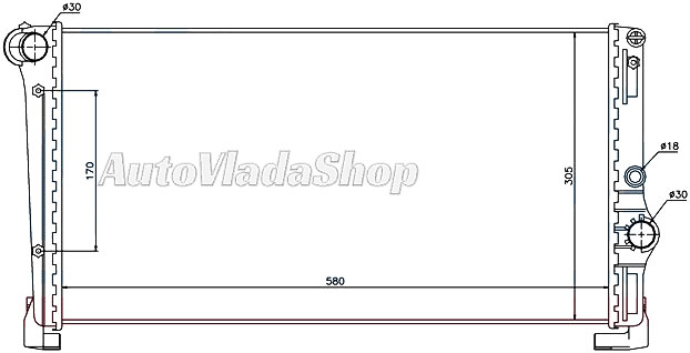 HLADNJAK MOTORA 1.3JTD (58x31x3.8) (MARELLI TIP)