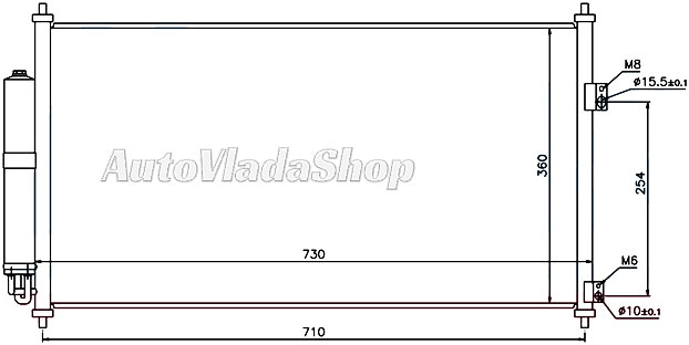 HLADNJAK KLIME 2.0/2.5i (69x36.5x1.7) -07