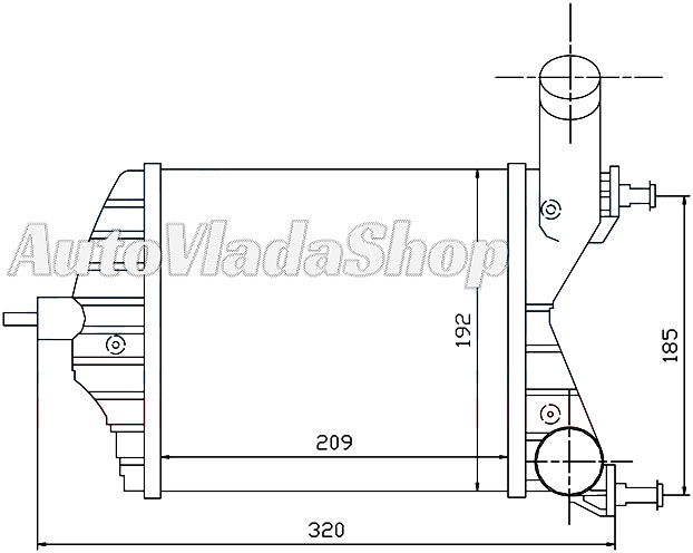 HLADNJAK INTERKULERA 1.3 MJTD (192x209x65)