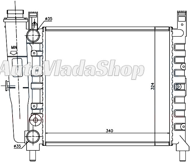 HLADNJAK MOTORA 1.0CC (34x32)