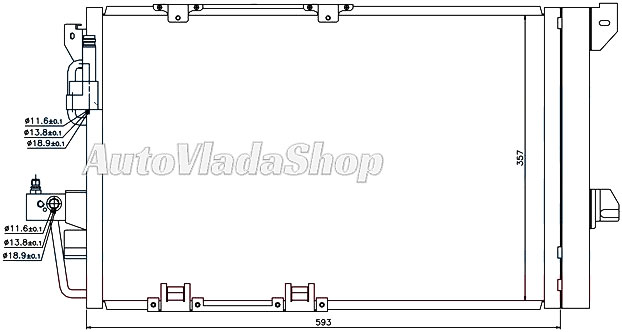 HLADNJAK KLIME KOMPLET 02-04 (55.5x38.2x1.6) (CREVO - FILTER SUPROTNE STRANE)