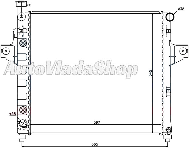 HLADNJAK MOTORA 4.0cc (AUTO) (596x548x26)
