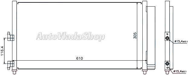 HLADNJAK KLIME 1.2/1.4i 8/16V 1.3/1.9 JTD (57x31)