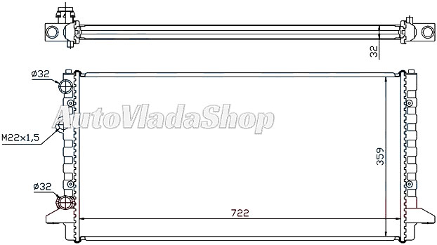 HLADNJAK MOTORA BENZIN/DIZEL (AUTO) (72x37)