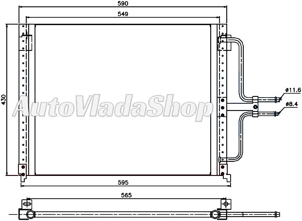 HLADNJAK KLIME BENZIN/DIZEL (59x42.8) SRAF