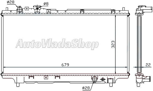 HLADNJAK MOTORA 1.3/1.5 16V 1.6/1.8i (32.5x68)