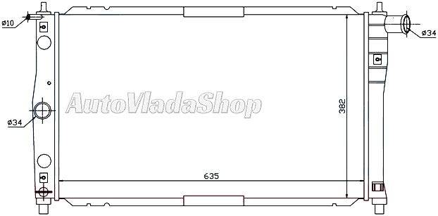 HLADNJAK MOTORA 1.3/1.5/1.6cc 8/16V (63.5x38)