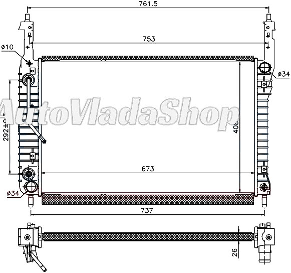 HLADNJAK MOTORA 2.0 (MAN/AUTO) (67x41.2x27)