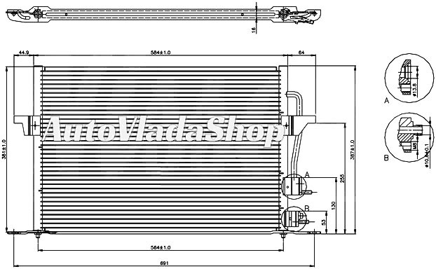 HLADNJAK KLIME BENZIN/DIZEL (54x38.2)