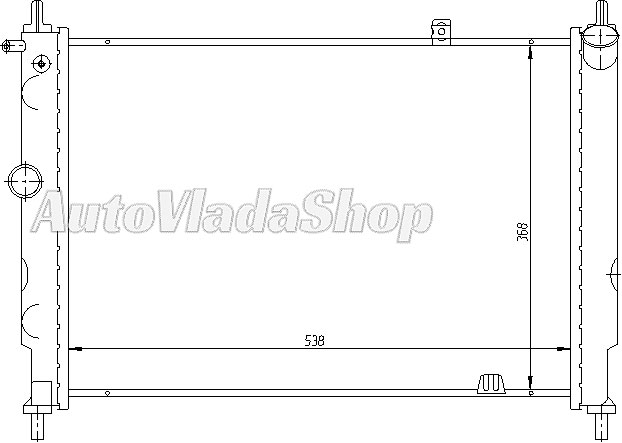 HLADNJAK MOTORA 1.7 DIZEL (53.5x37.5)